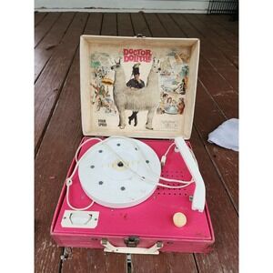 Vintage Doctor Dolittle Electric Phonograph Record Player Spear 44800 RARE WORKS